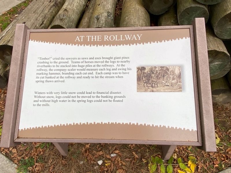 At The Rollway Marker. Click for full size. At The Rollway Marker image. Click for full size.