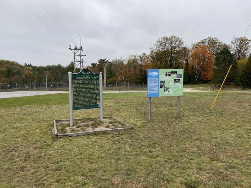 Cooke Hydroelectric Plant Marker. Click for full size. Cooke Hydroelectric Plant Marker image. Click for full size.