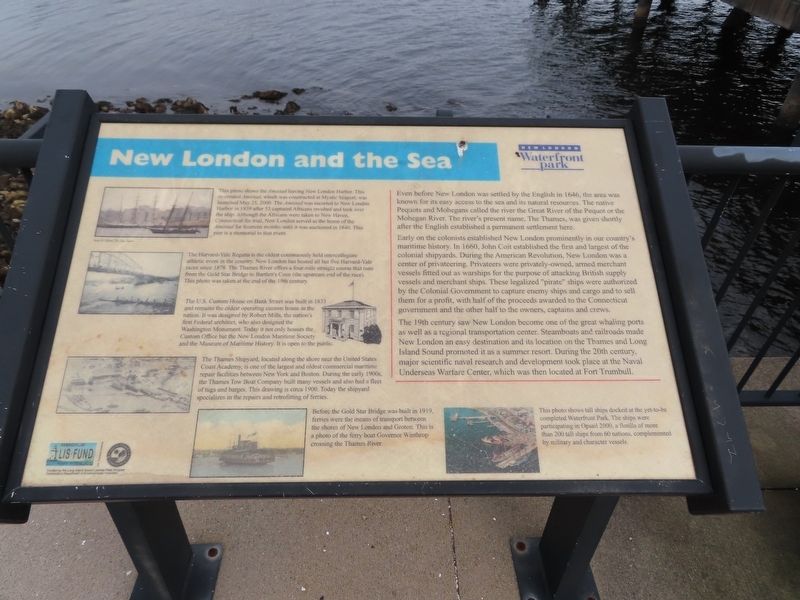 New London and the Sea Marker image. Click for full size.