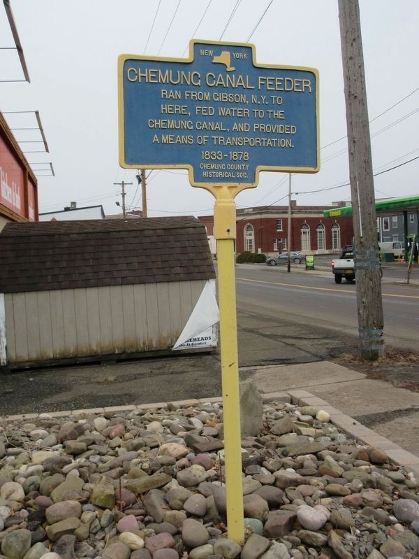Chemung Canal Feeder Marker image. Click for full size.