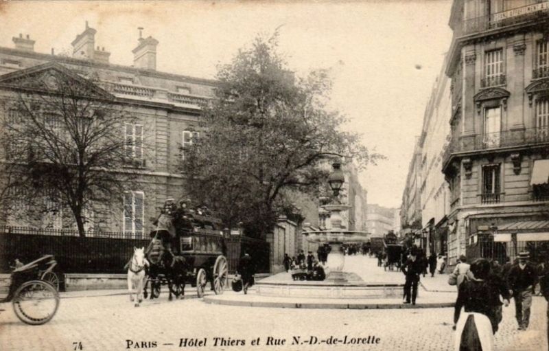 Htel Thiers and rue Notre Dame de Lorette image. Click for full size.