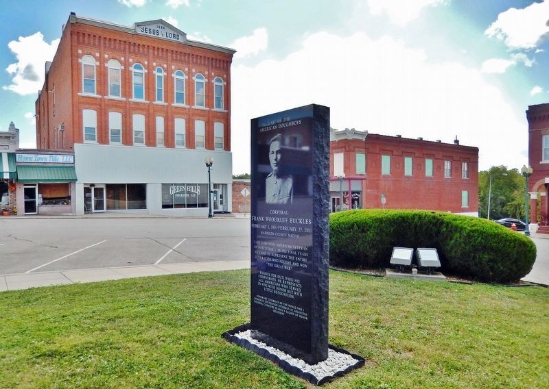 Last of the American Doughboys<br>(<i>north side of marker</i>). Click for full size. Last of the American Doughboys<br>(<i>north side of marker</i>) image. Click for full size.
