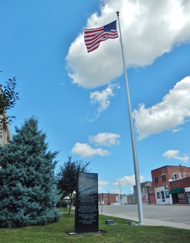 Harrison County Veterans Memorial<br>(<i>south side of marker</i>). Click for full size. Harrison County Veterans Memorial<br>(<i>south side of marker</i>) image. Click for full size.