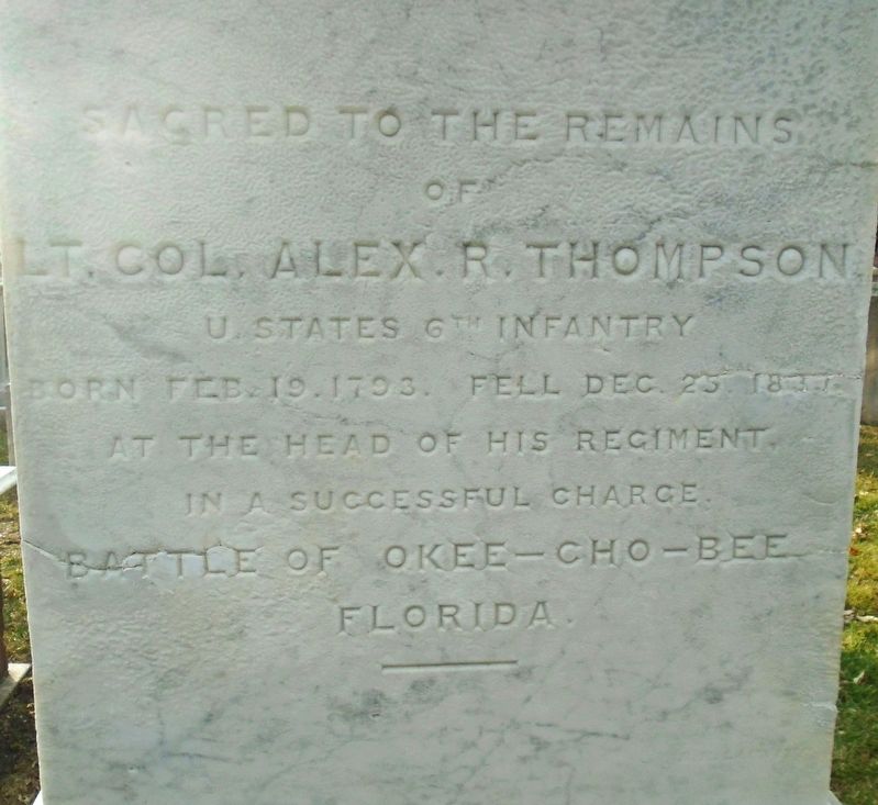 Lt. Col. Alex. R. Thompson Marker image. Click for full size.