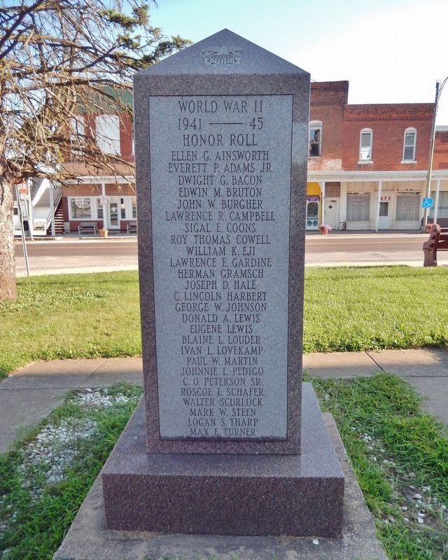 Schuyler County War Memorial (<i>north side</i>) image. Click for full size.