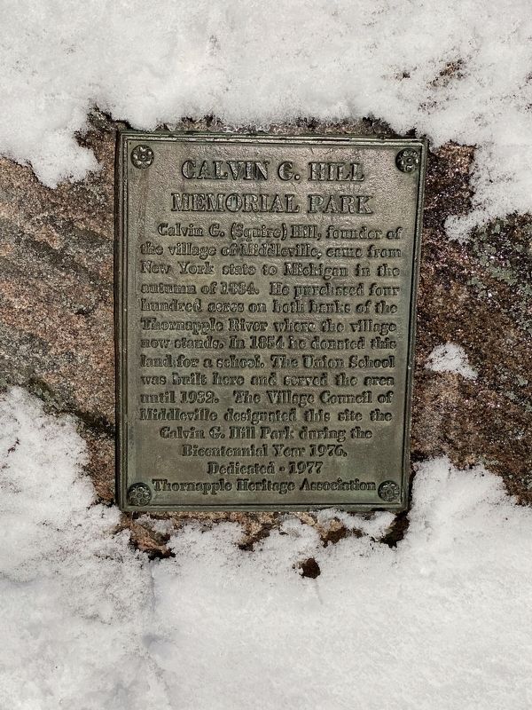 Calvin G. Hill Memorial Park Marker. Click for full size. Calvin G. Hill Memorial Park Marker image. Click for full size.