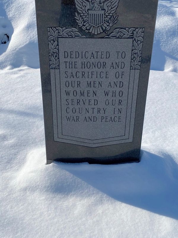 Mount Hope Cemetery Veterans Memorial Marker image. Click for full size.
