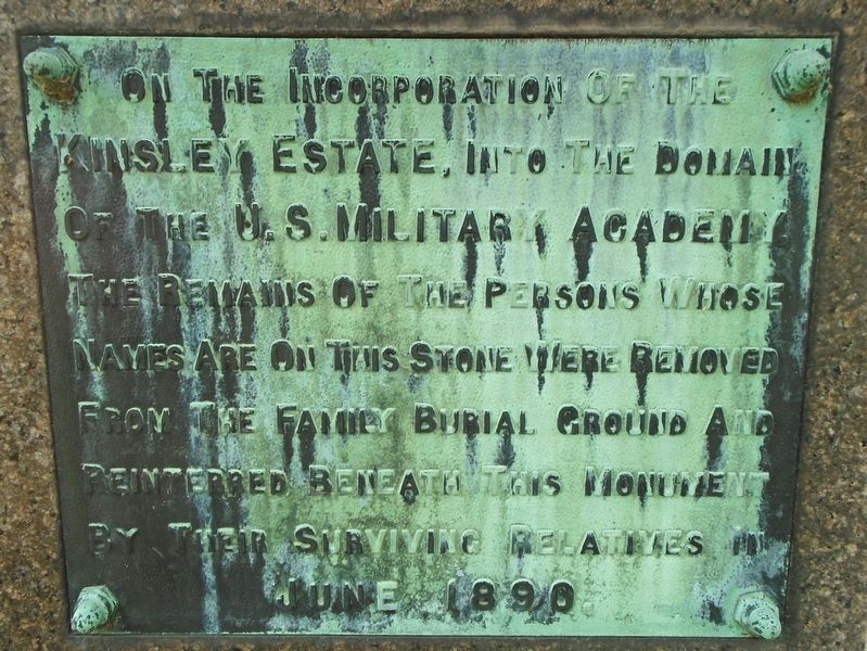 Kinsley Family Marker. Click for full size. Kinsley Family Marker image. Click for full size.