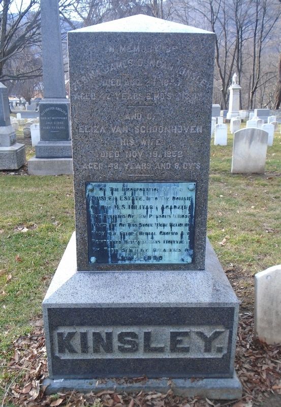 Kinsley Family Monument. Click for full size. Kinsley Family Monument image. Click for full size.