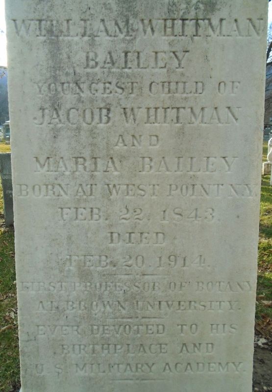 William Whitman Bailey Marker image. Click for full size.