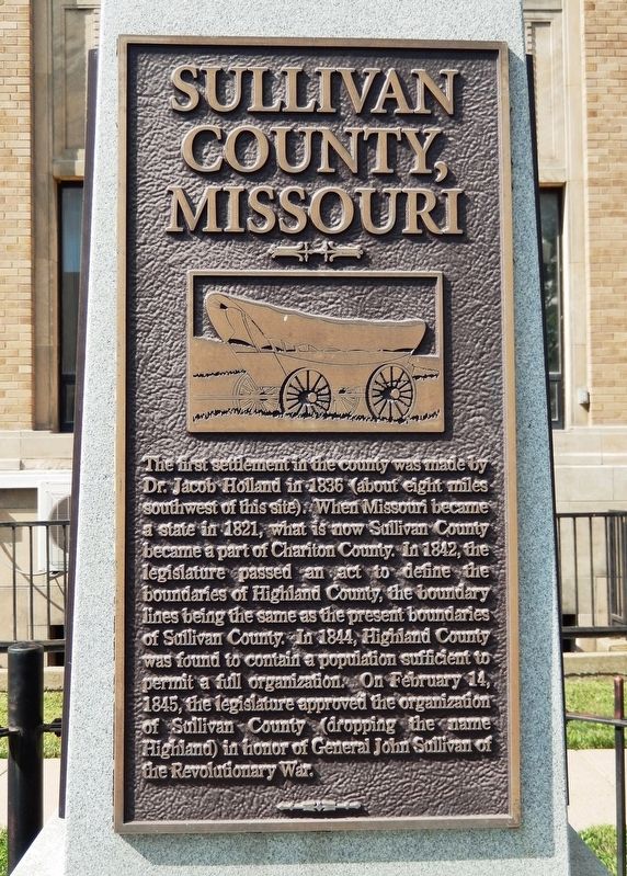 Sullivan County, Missouri Marker image. Click for full size.