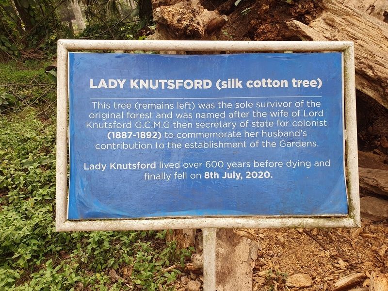 Lady Knutsford Marker. Click for full size. Lady Knutsford Marker image. Click for full size.
