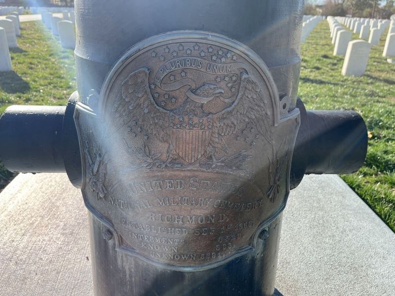United States National Military Cemetery signage image. Click for full size.