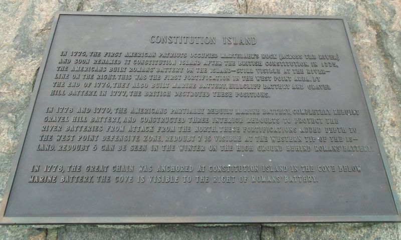 Constitution Island Marker image. Click for full size.