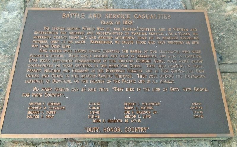 Battle and Service Casualties Marker image. Click for full size.