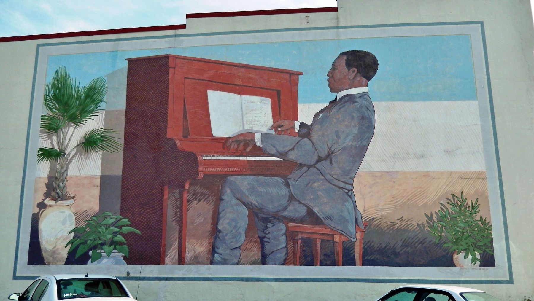 Scott Joplin Mural image. Click for full size.