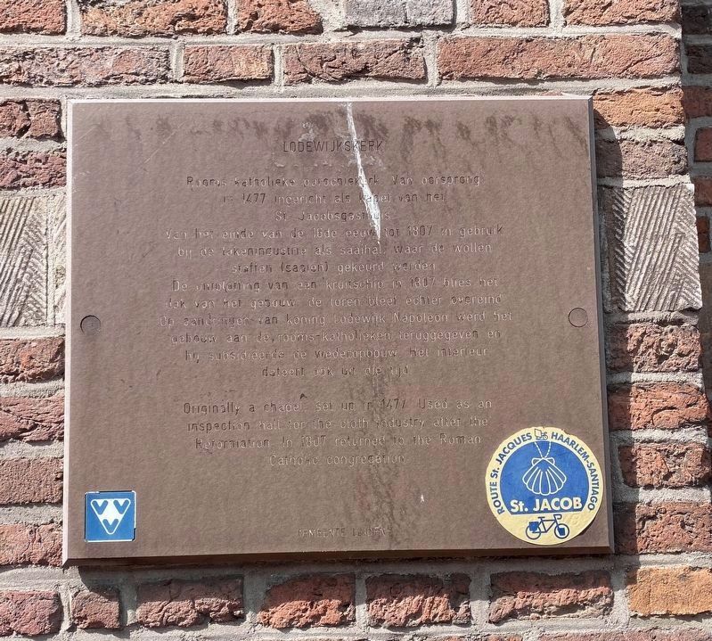 Lodewijkskerk / St. Louis Church Marker image. Click for full size.