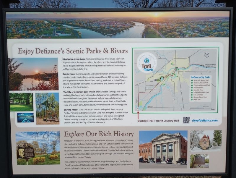 Buckeye Trail Marker, Side Two. Click for full size. Buckeye Trail Marker, Side Two image. Click for full size.