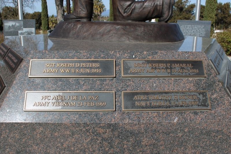 Pleasanton Veterans Memorial. Click for full size. Pleasanton Veterans Memorial image. Click for full size.