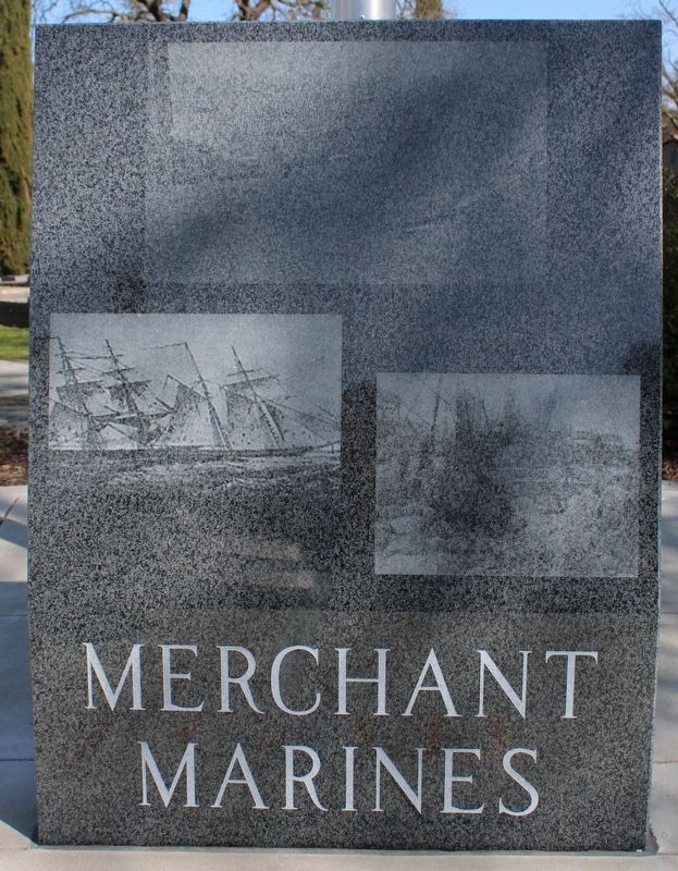 Merchant Marines Marker. Click for full size. Merchant Marines Marker image. Click for full size.
