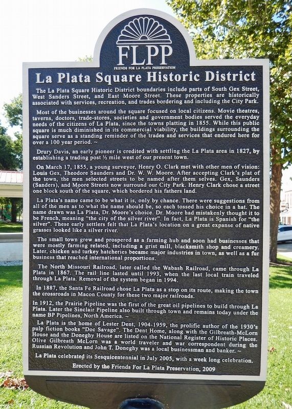 La Plata Square Historic District Marker image. Click for full size.