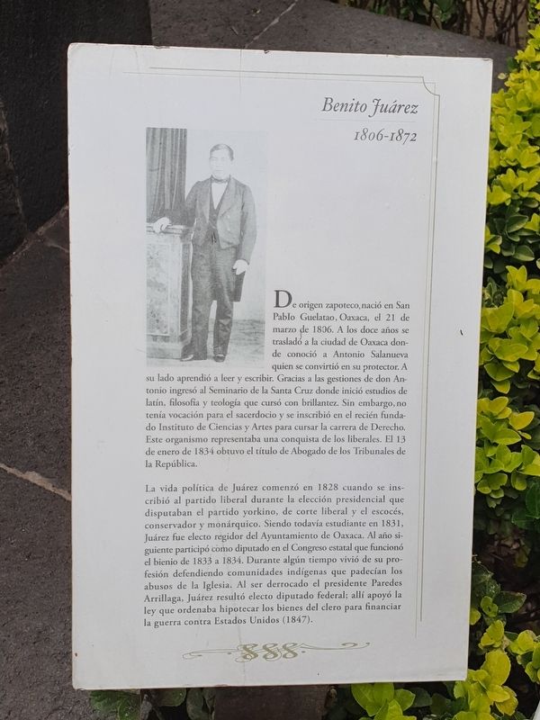 Benito Ju�rez Marker image. Click for full size.