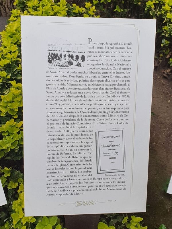 Benito Ju�rez Marker image. Click for full size.