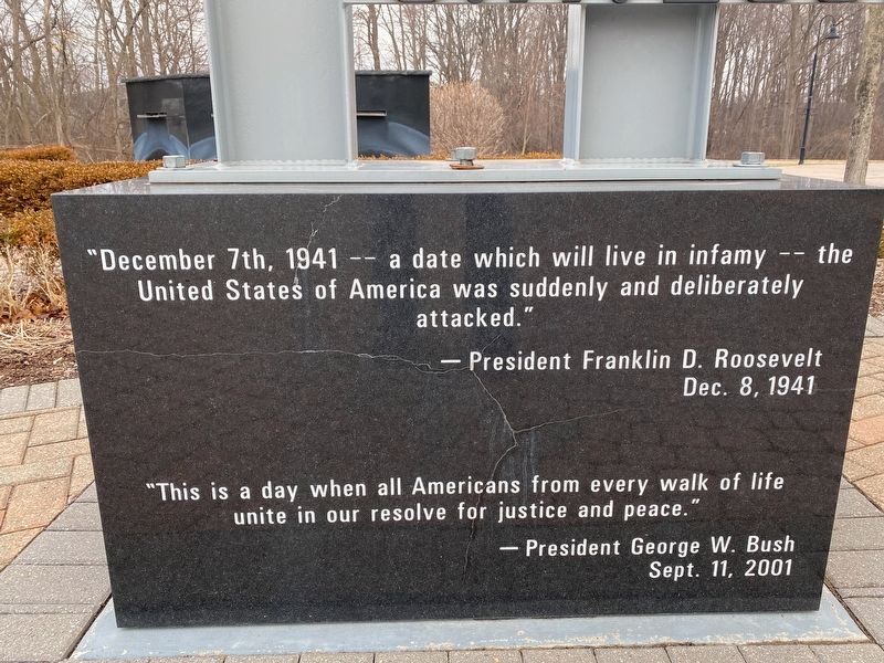 Pearl Harbor - 9/11 Memorial Marker. Click for full size. Pearl Harbor - 9/11 Memorial Marker image. Click for full size.