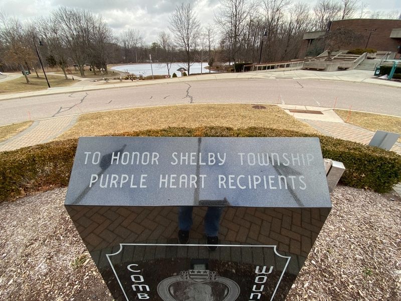 Shelby Township Purple Heart Memorial Marker image. Click for full size.