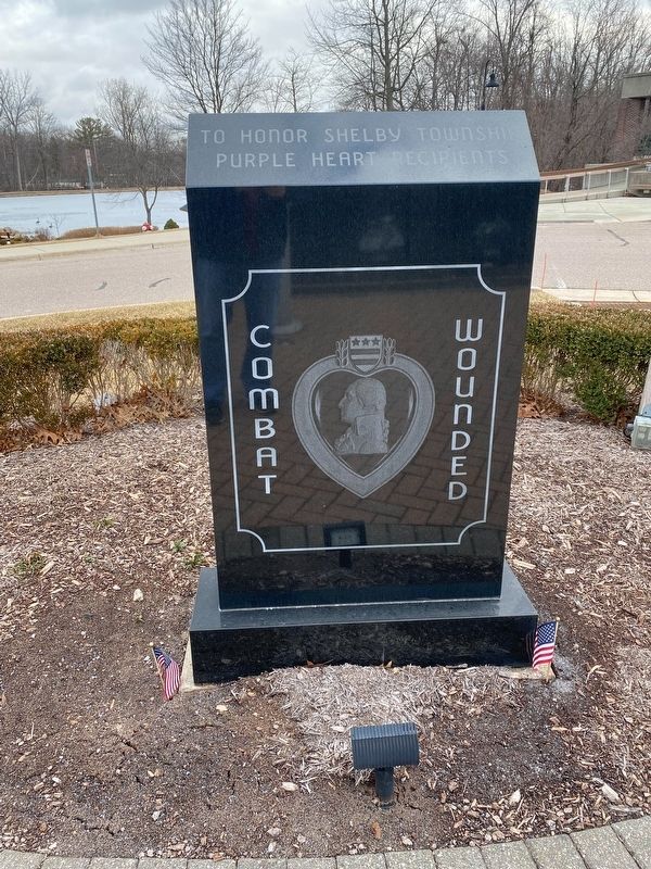 Shelby Township Purple Heart Memorial. Click for full size. Shelby Township Purple Heart Memorial image. Click for full size.