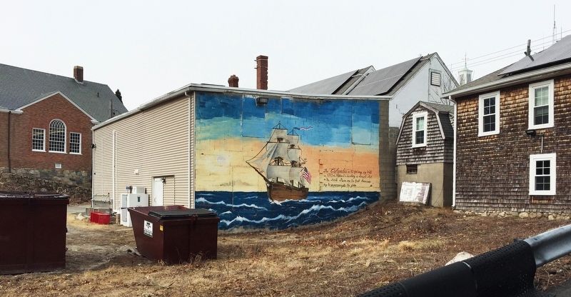 Wider View of the Mural/Marker. Click for full size. Wider View of the Mural/Marker image. Click for full size.