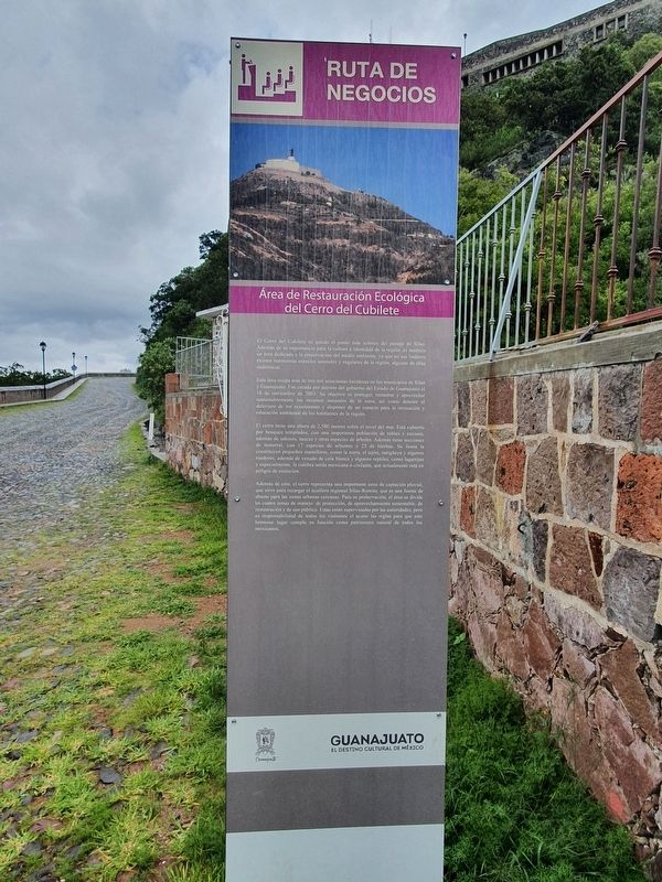 Ecological Restoration Area Cerro del Cubilete Marker image. Click for full size.