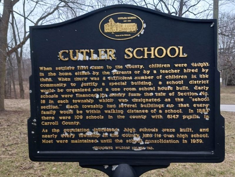 Cutler School Marker image. Click for full size.