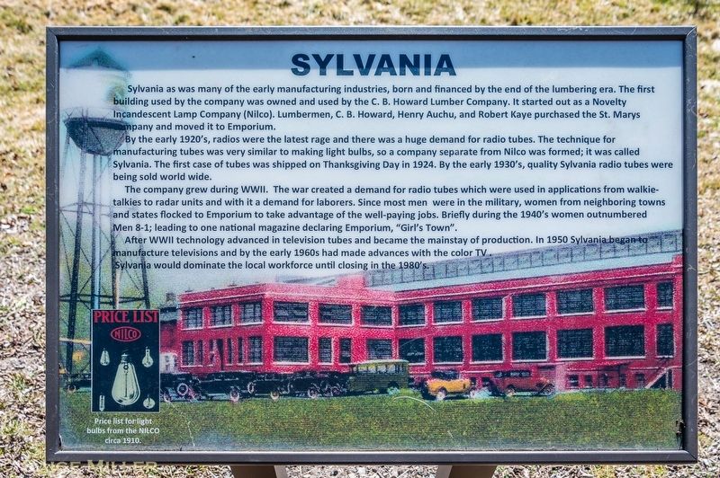 Sylvania Marker. Click for full size. Sylvania Marker image. Click for full size.