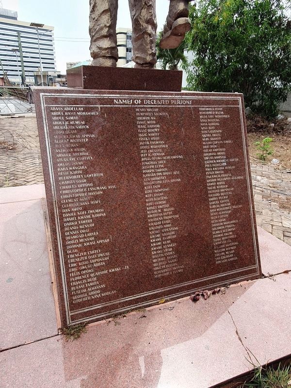 Accra Stadium Disaster Victims' Names Marker image. Click for full size.