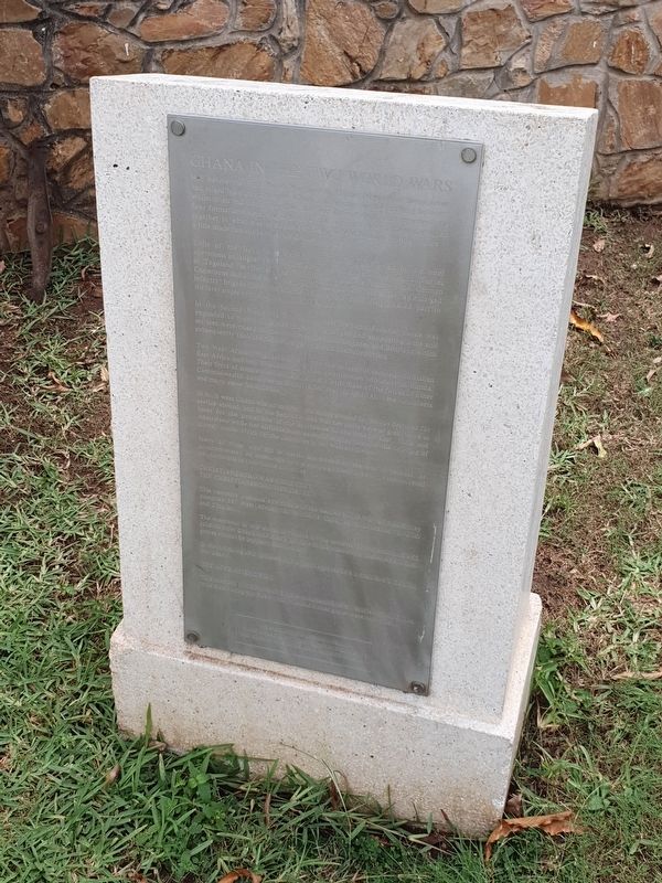 Ghana in Two World Wars Marker. Click for full size. Ghana in Two World Wars Marker image. Click for full size.