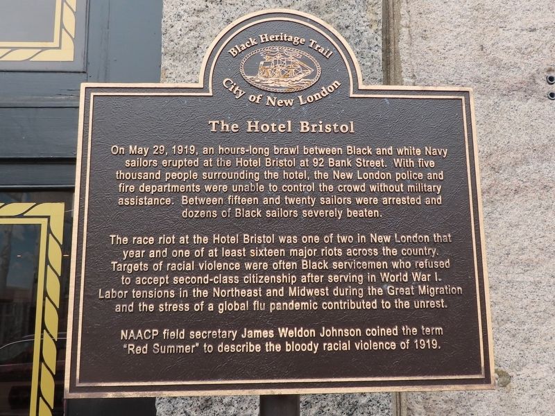 The Hotel Bristol Marker image. Click for full size.