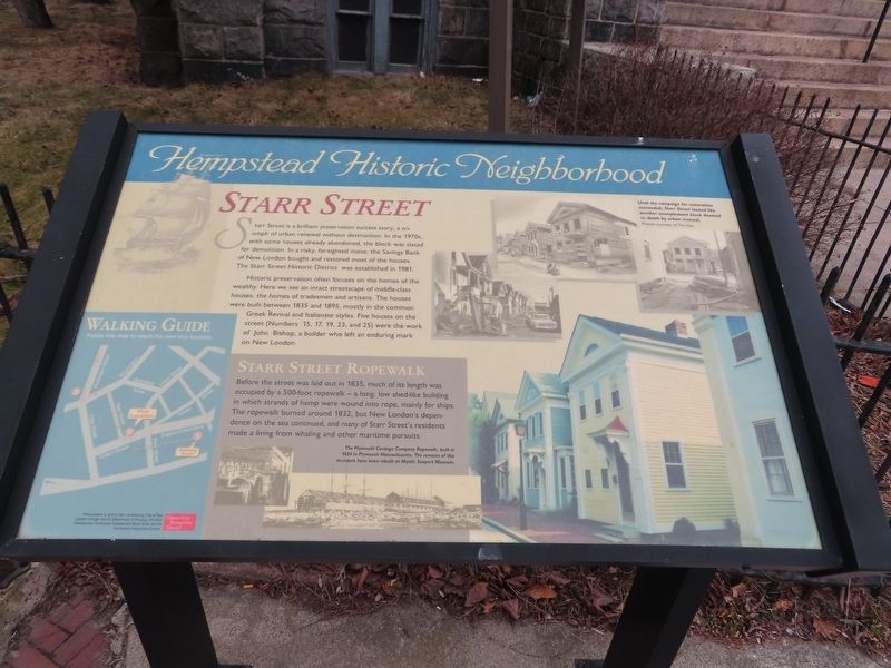 Starr Street Marker. Click for full size. Starr Street Marker image. Click for full size.