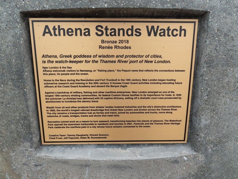 Athena Stands Watch Marker image. Click for full size.