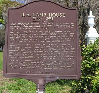 J.A. Lamb House Marker image. Click for full size.