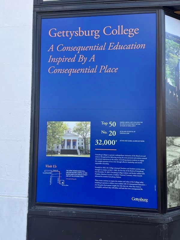 Gettysburg College Marker image. Click for full size.