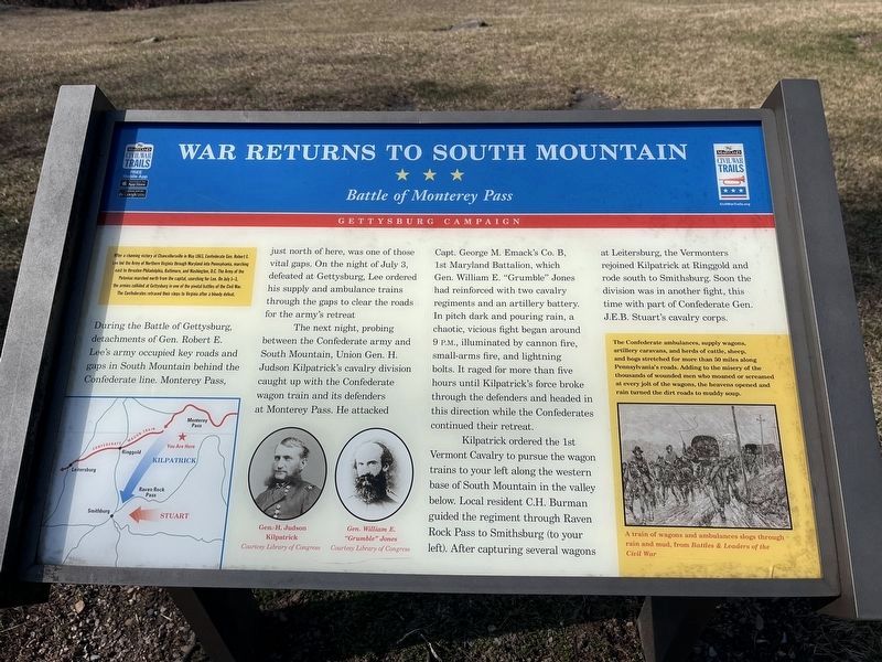 War Returns to South Mountain Marker image. Click for full size.