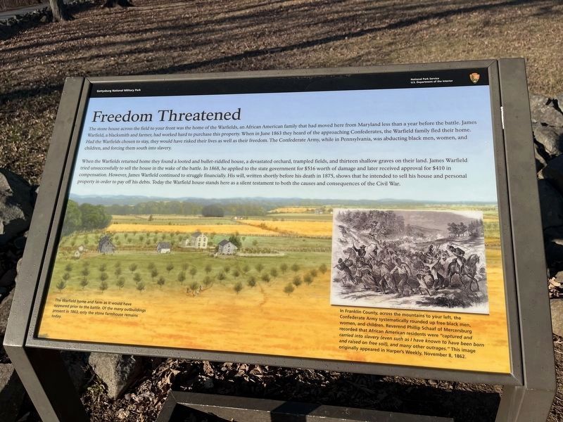 Freedom Threatened Marker. Click for full size. Freedom Threatened Marker image. Click for full size.