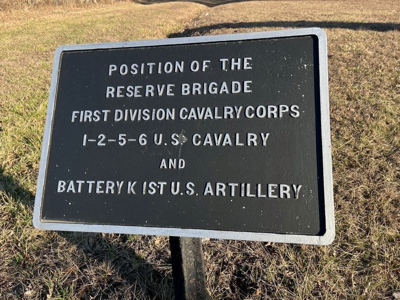 Position of the Reserve Brigade Marker. Click for full size. Position of the Reserve Brigade Marker image. Click for full size.