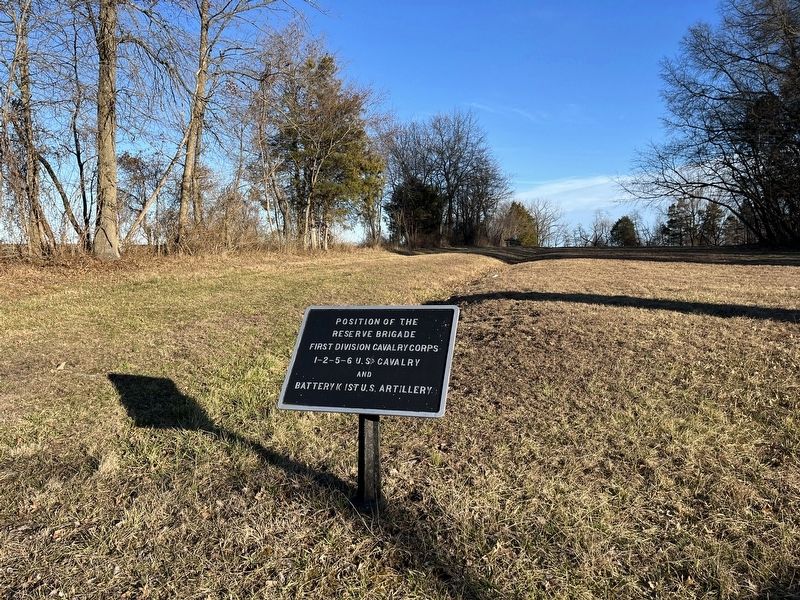 Position of the Reserve Brigade Marker. Click for full size. Position of the Reserve Brigade Marker image. Click for full size.