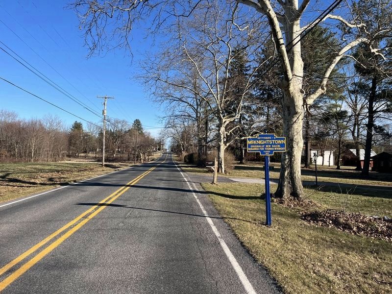 McKnightstown Marker. Click for full size. McKnightstown Marker image. Click for full size.