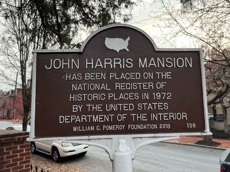 John Harris Mansion Marker image. Click for full size.