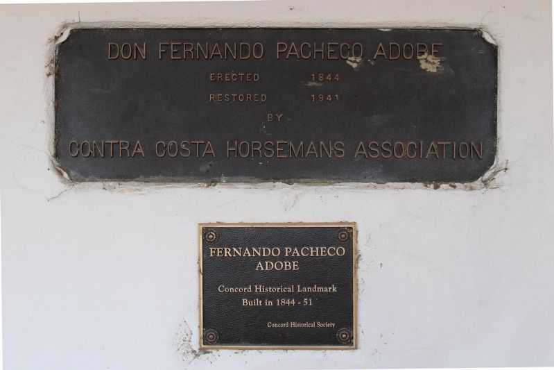 Don Fernando Pacheco Adobe Marker. Click for full size. Don Fernando Pacheco Adobe Marker image. Click for full size.
