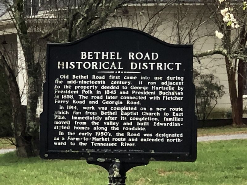 Bethel Road Historical District Marker image. Click for full size.