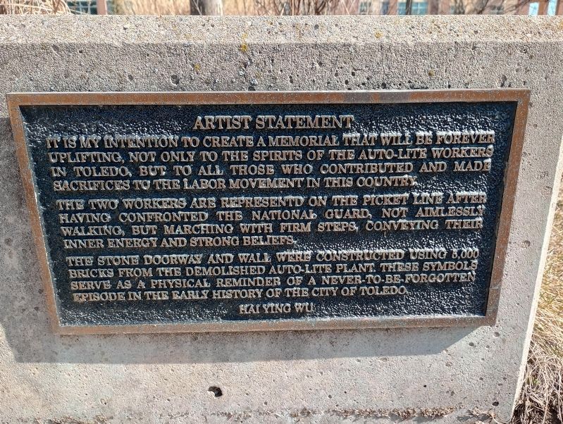 Artist Statement Marker. Click for full size. Artist Statement Marker image. Click for full size.